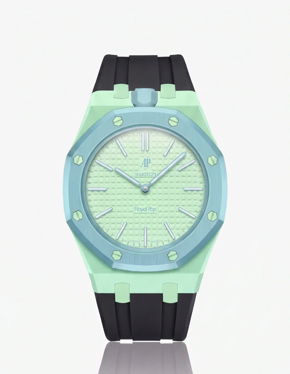 Silicone Strap & Case Royal Pop Blaue Acht(Customize Colors)