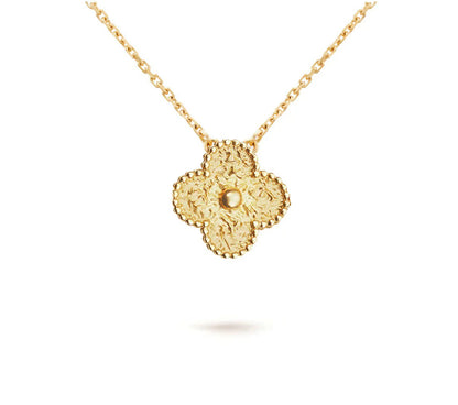 [Gaonasi]CLOVER 15MM SINGLE FLOWER NECKLACE COLLECTION
