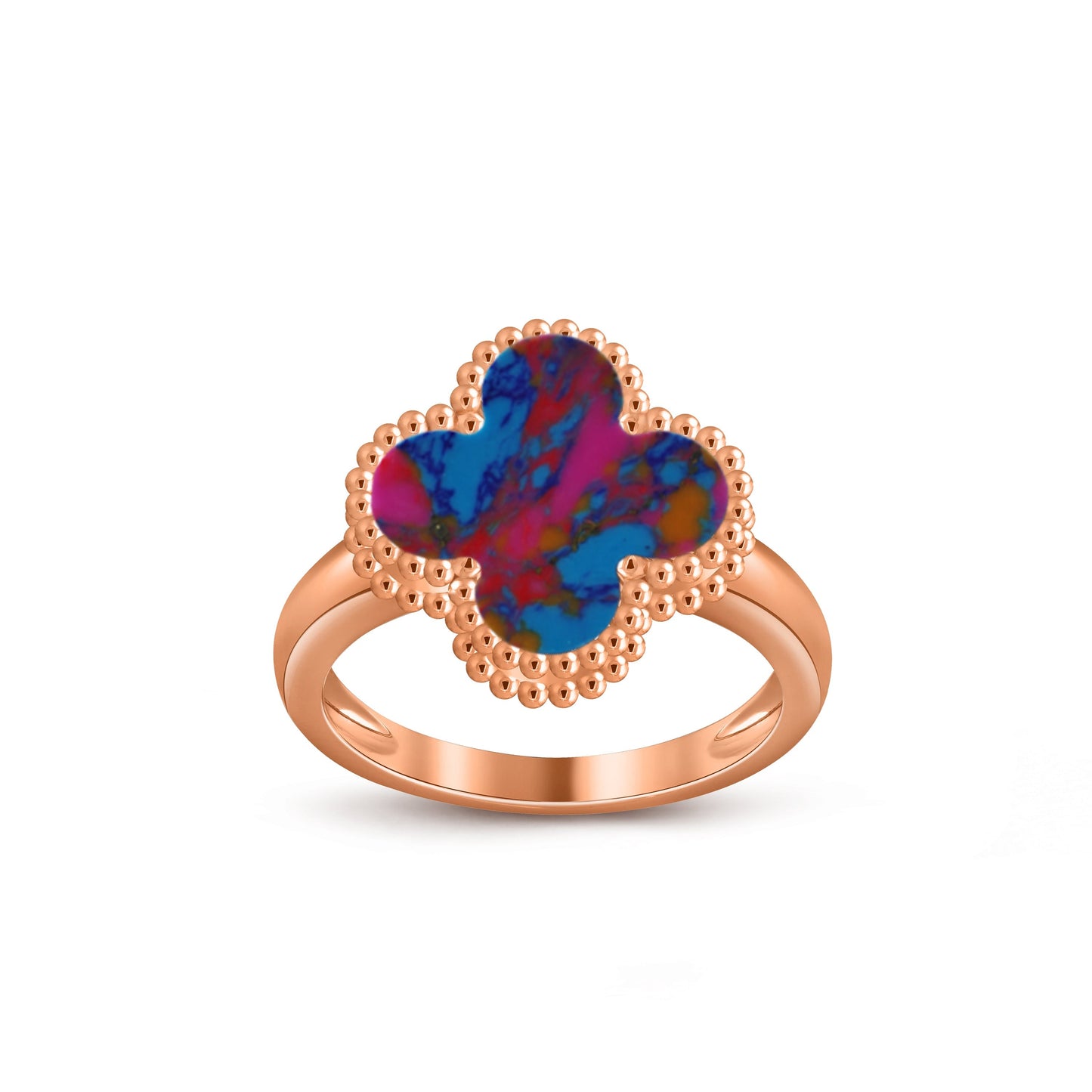 [Gaonasi]CLOVER RING ROSE GOLD COLLECTION