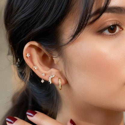 [Gaonasi]Essential Diamond Earrings Bundle