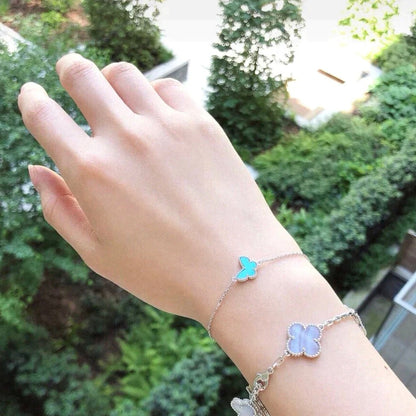 [Gaonasi]BUTTERFLY TURQUOISE BUTTERFLY BRACELET SILVER