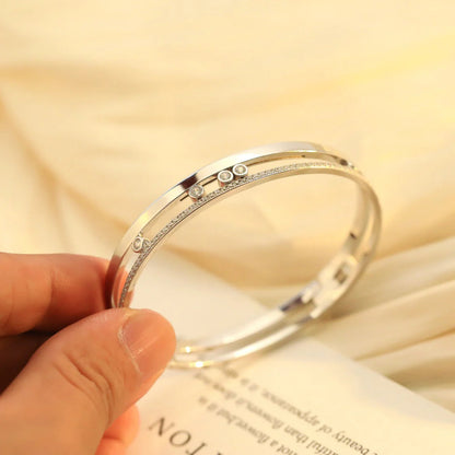 [Cadisa]Move Romane Diamond Bangle Bracelet