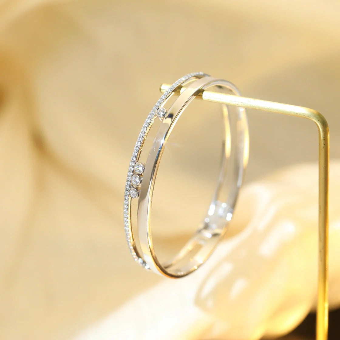 [Cadisa]Move Romane Diamond Bangle Bracelet