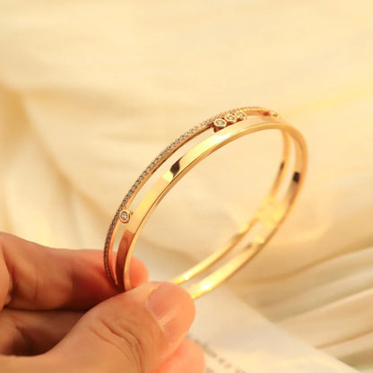 [Cadisa]Move Romane Diamond Bangle Bracelet