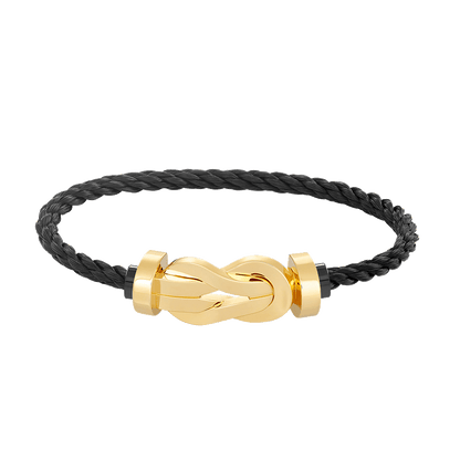 [Gaonasi]CHANCE LARGE 8 FIGURE BUCKLE NO DIAMOND BRACELET GOLD