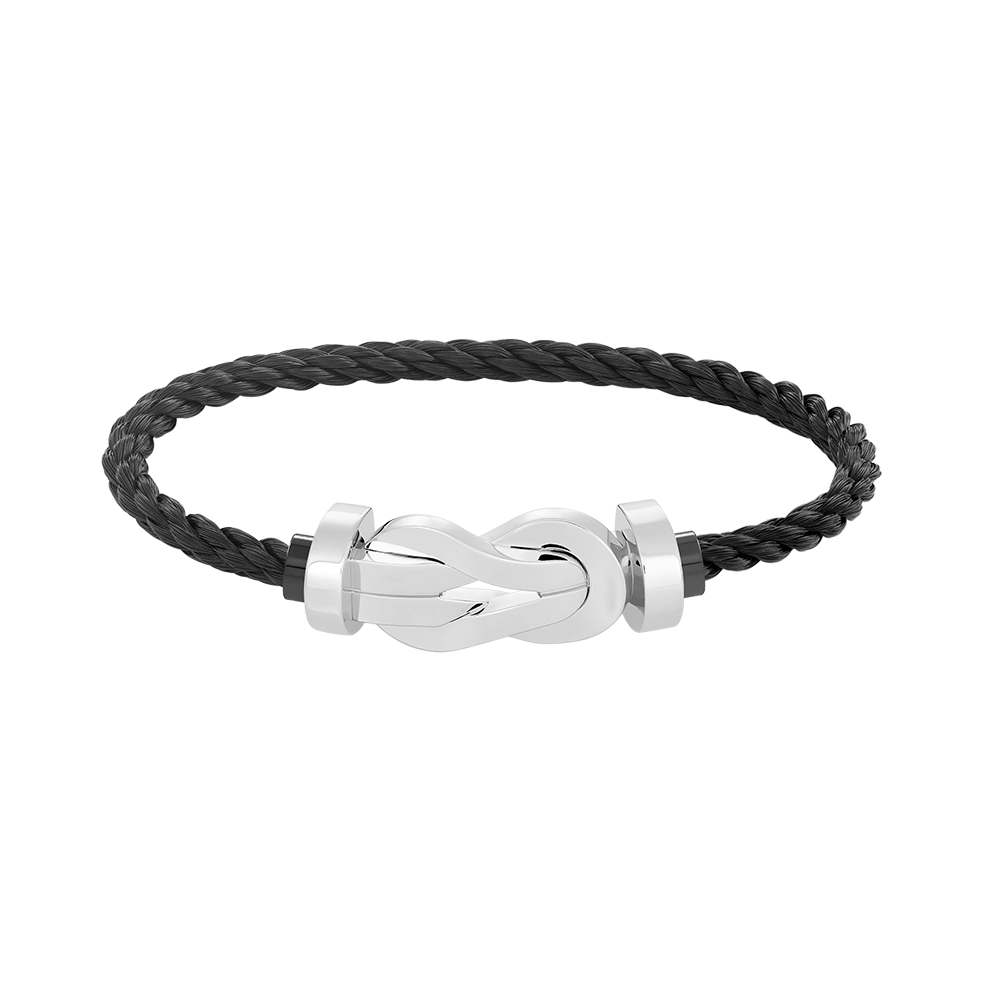 [Gaonasi]CHANCE LARGE 8 FIGURE BUCKLE NO DIAMOND BRACELET SILVER