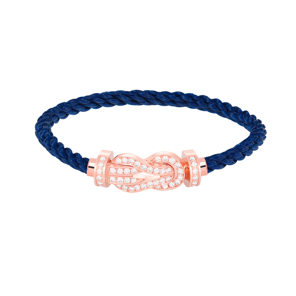 [Gaonasi]CHANCE LARGE 8 FIGURE BUCKLE FULL DIAMOND BRACELET ROSE GOLD