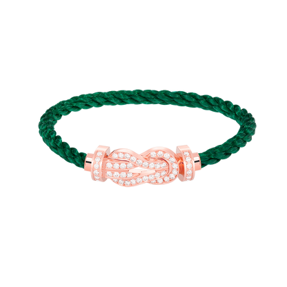 [Gaonasi]CHANCE LARGE 8 FIGURE BUCKLE FULL DIAMOND BRACELET ROSE GOLD