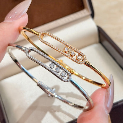 [Cadisa]Move Pavé Diamond Bangle Bracelet M