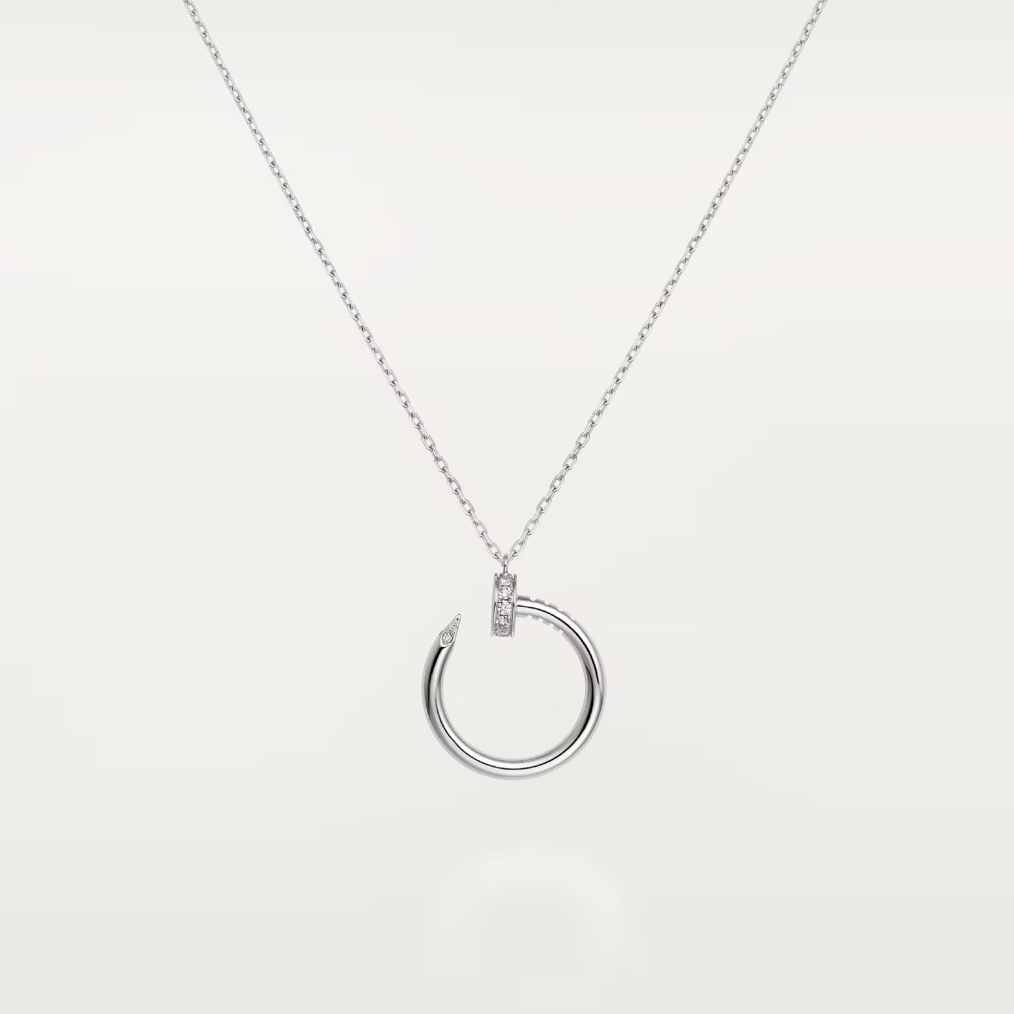 [Gaonasi Jewelry]JUSTE NECKLACE HALF DIAMOND