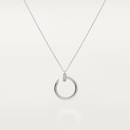 [Gaonasi Jewelry]JUSTE NECKLACE HALF DIAMOND