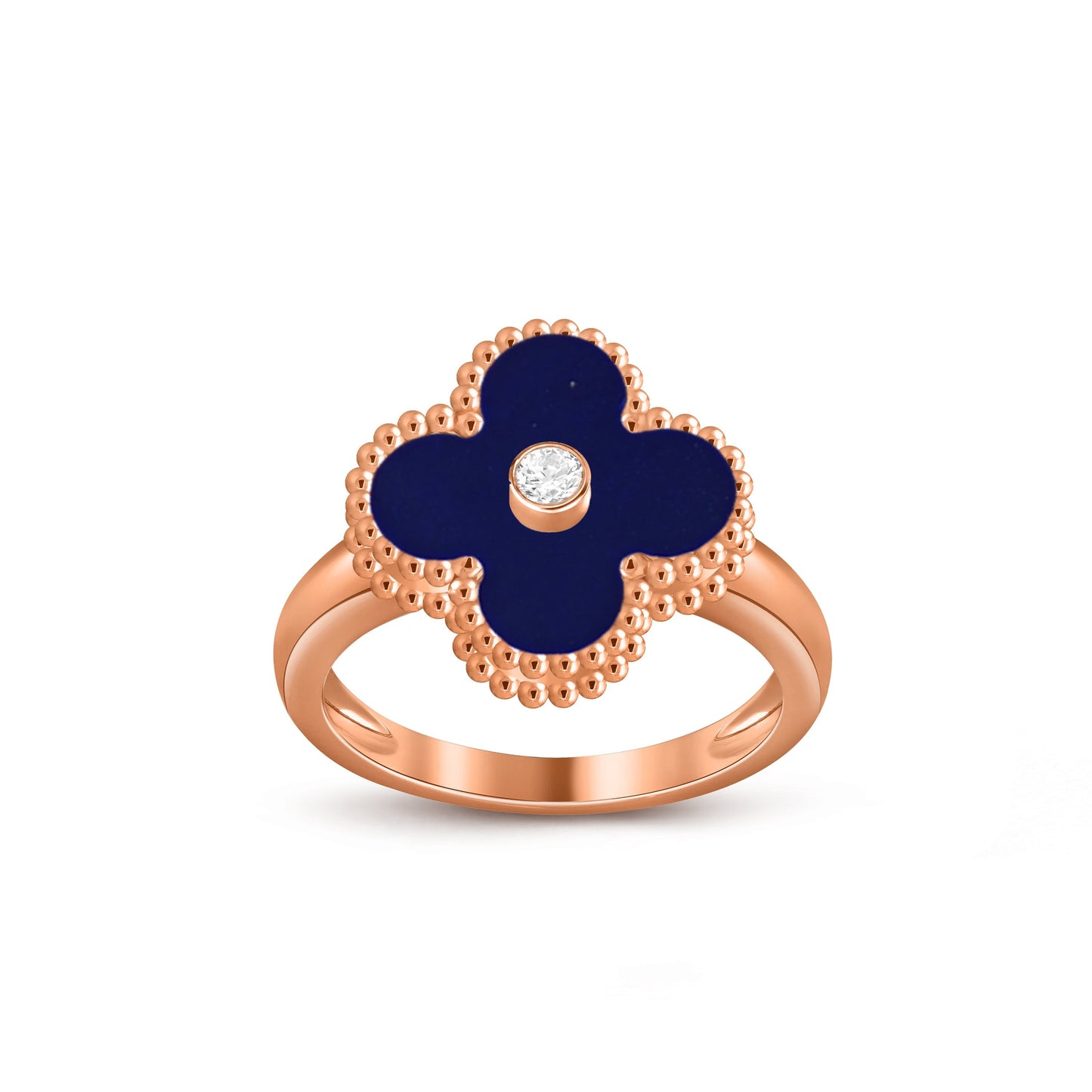 [Gaonasi]CLOVER DIAMOND RING ROSE GOLD COLLECTION