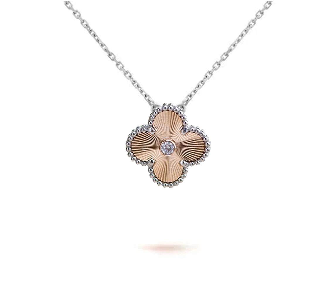 [Gaonasi]CLOVER 15MM NECKLACE SILVER COLLECTION