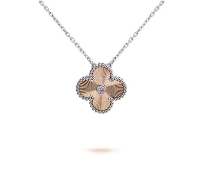 [Gaonasi]CLOVER 15MM NECKLACE SILVER COLLECTION