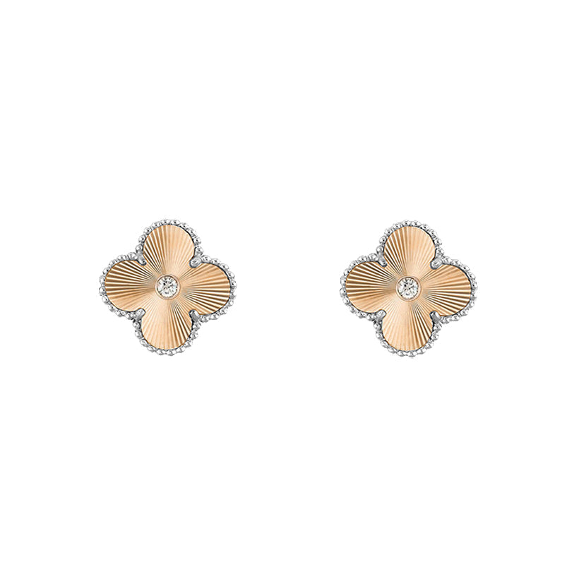 [Gaonasi]CLOVER SILVER 15MM EARRINGS COLLECTION