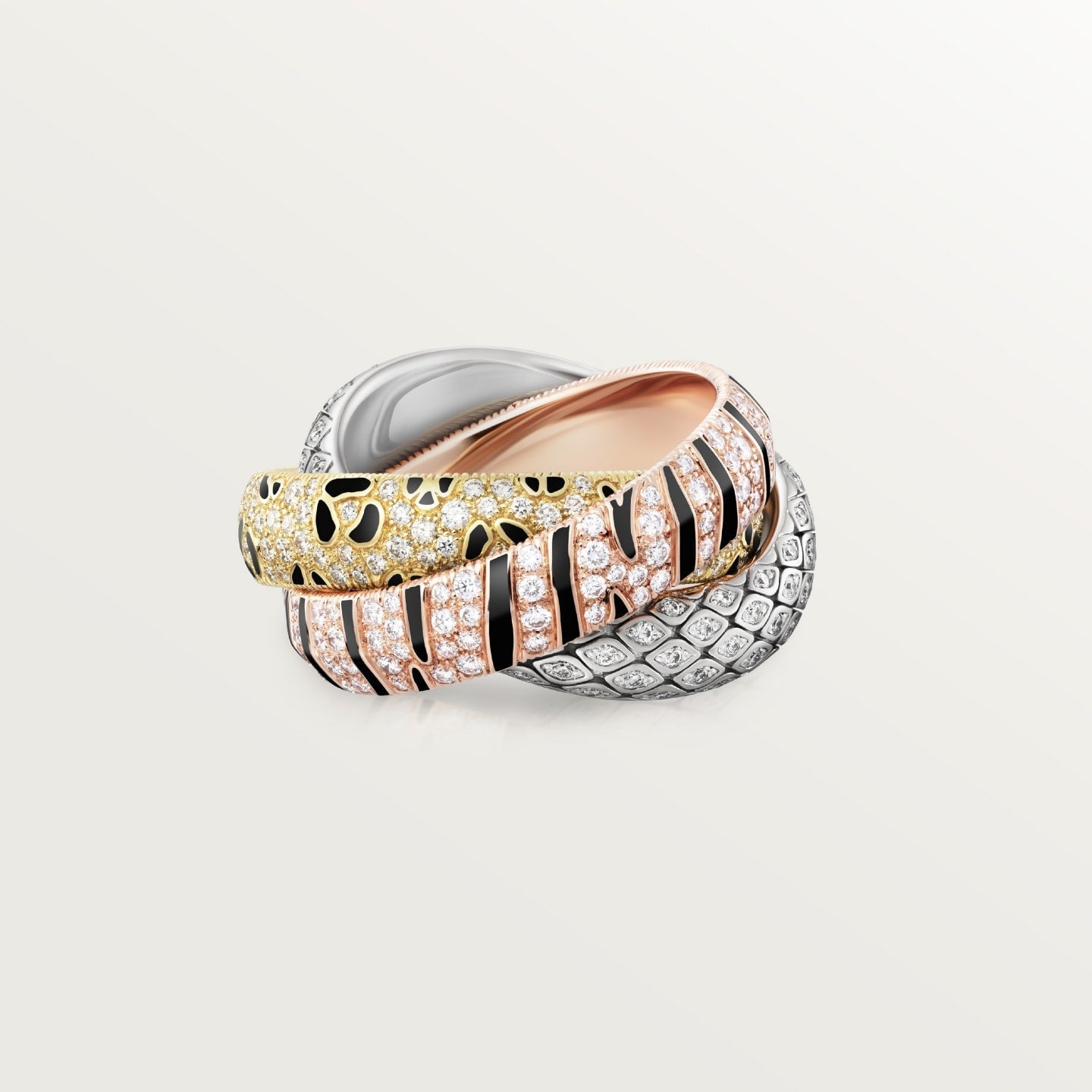 [Gaonasi Jewelry]TRINITY  RING LEOPARD PRINT