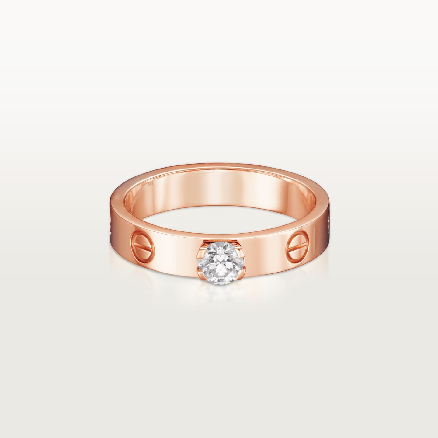 [Gaonasi Jewelry]LOVE RING 3.6MM 1 BIG DIAMOND