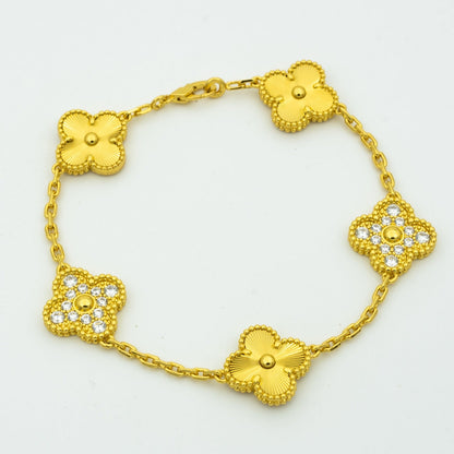 [Gaonasi] CLOVER 5 MOTIF LASER BRACELET COLLECTION