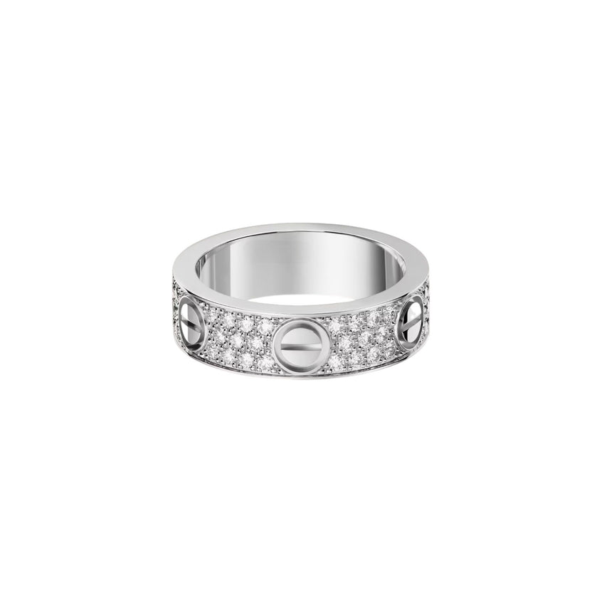 [Gaonasi Jewelry]LOVE RING 5.5MM DIAMONDS PAVED