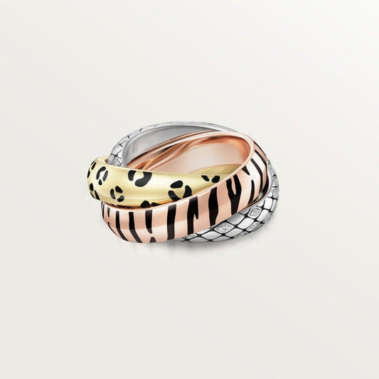 [Gaonasi Jewelry]TRINITY  RING LEOPARD PRINT