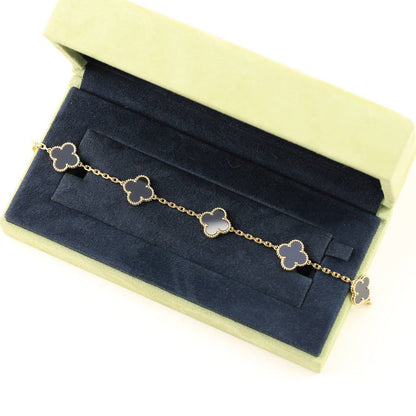 [Gaonasi] CLOVER 5 MOTIF ONYXS BRACELET COLLECTION