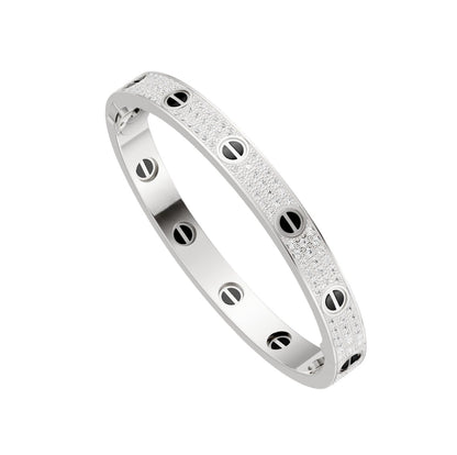 [Gaonasi Jewelry]LOVE BRACELET 6.1MM DIAMOND-PAVED CERAMIC