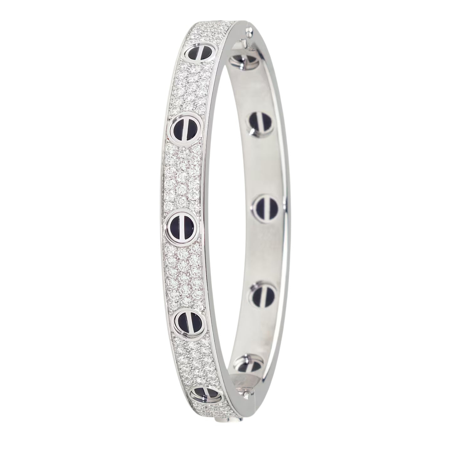[Gaonasi Jewelry]LOVE BRACELET 6.1MM DIAMOND-PAVED CERAMIC