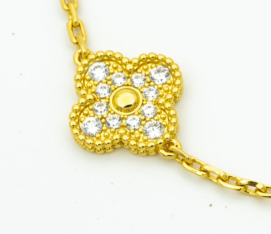 [Gaonasi] CLOVER 5 MOTIF LASER BRACELET COLLECTION