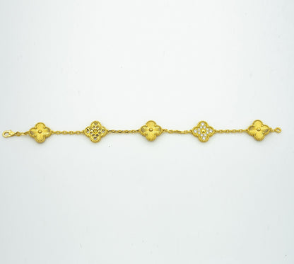 [Gaonasi] CLOVER 5 MOTIF LASER BRACELET COLLECTION