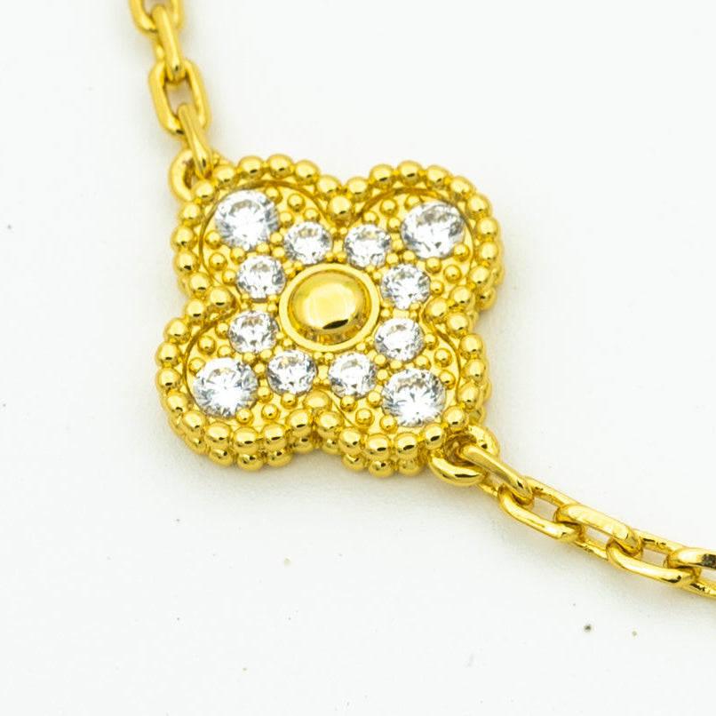 [Gaonasi] CLOVER 5 MOTIF LASER BRACELET COLLECTION
