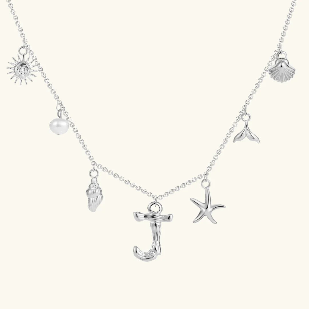 [Gaonasi]Avaria Ocean Initial Necklace