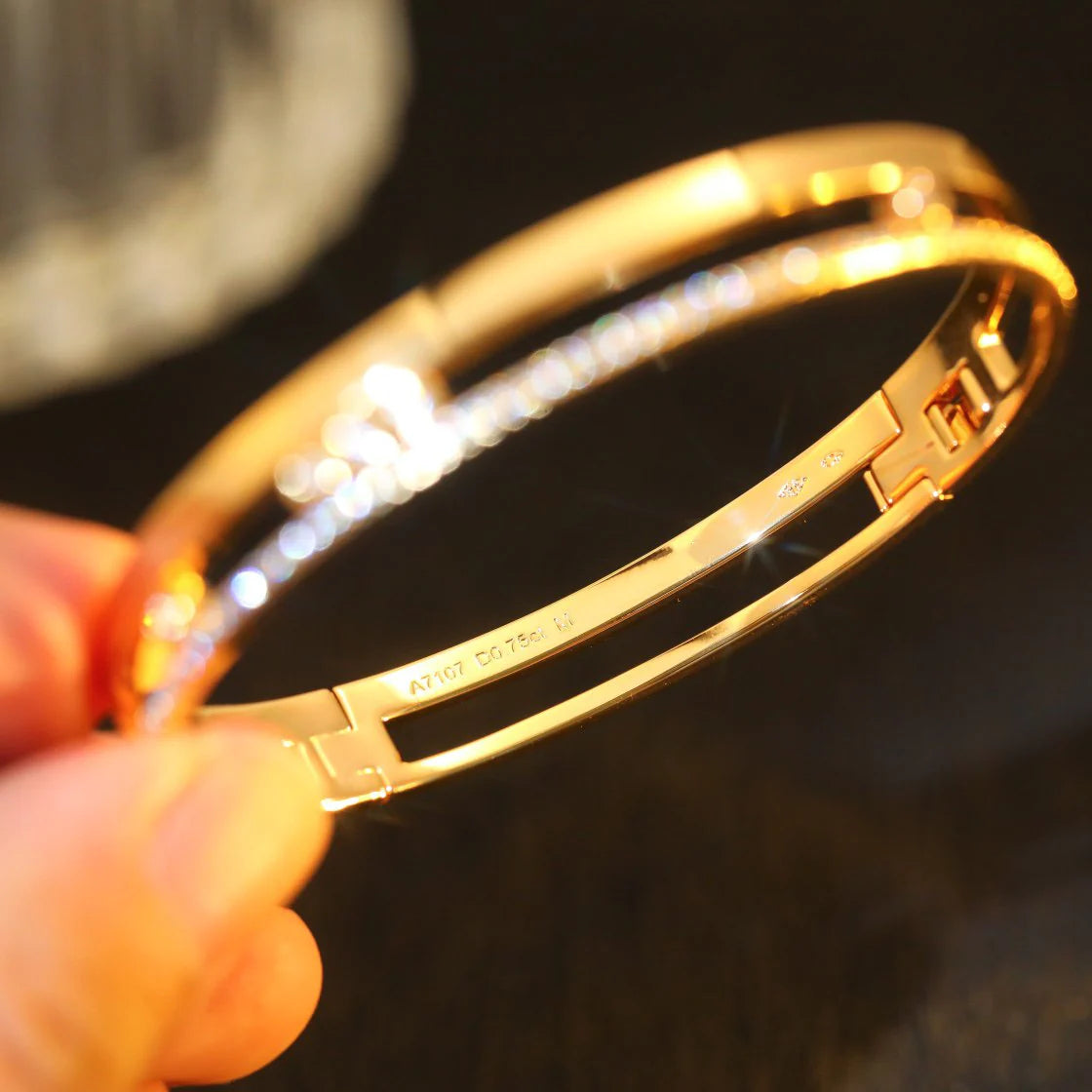 [Cadisa]Move Romane Diamond Bangle Bracelet