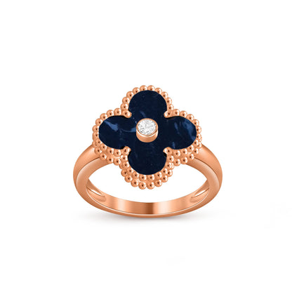[Gaonasi]CLOVER DIAMOND RING ROSE GOLD COLLECTION