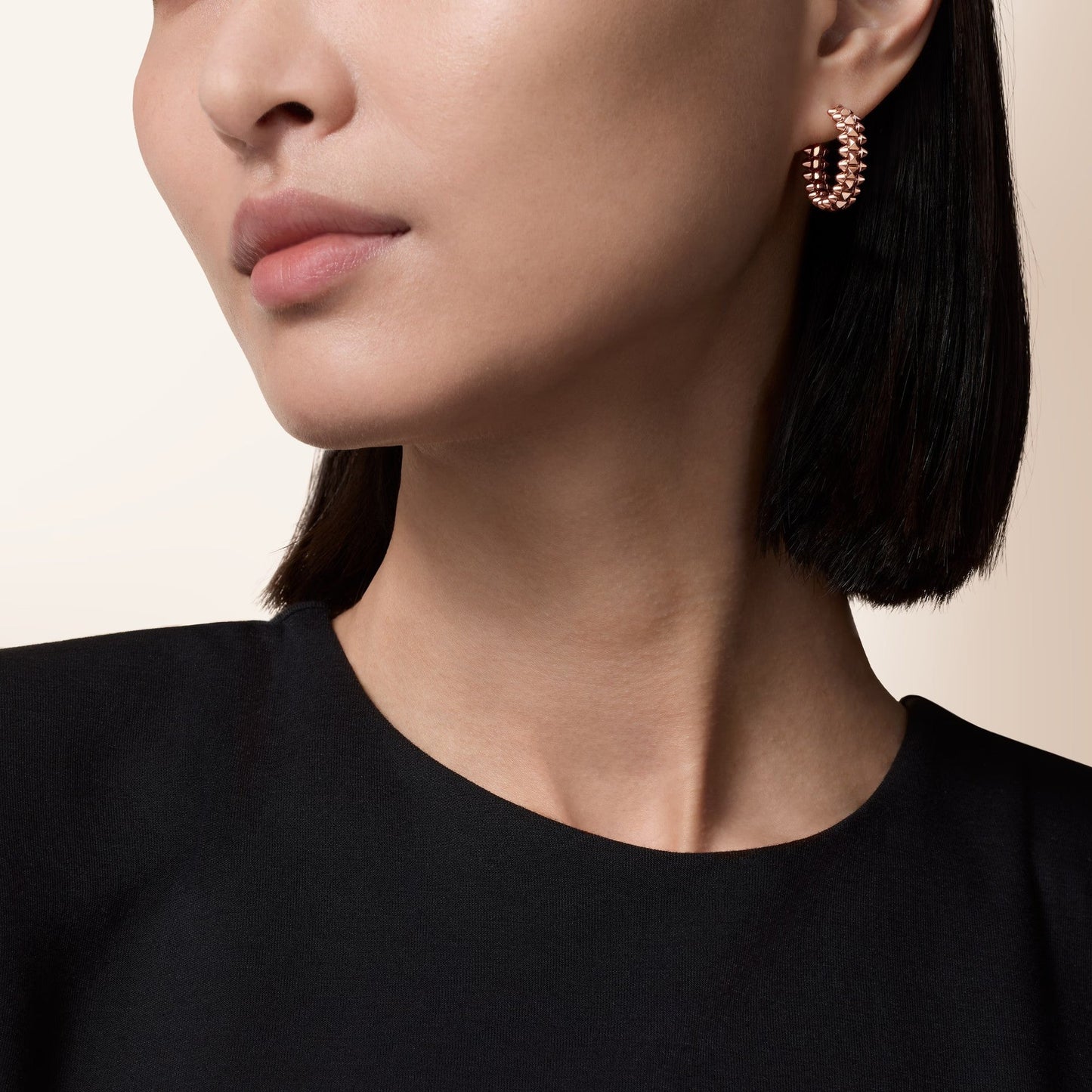 [Gaonasi Jewelry]CLASH SMALL HOOP EARRINGS