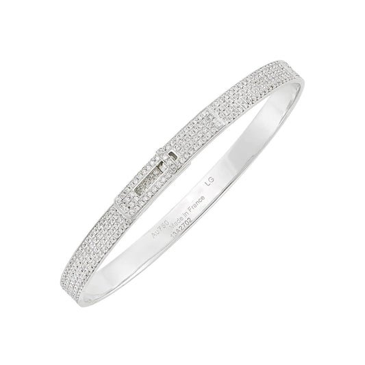 [Gaonasi]HM KELLY BRACELET IN SILVER AND FULL PAVE DIAMOND