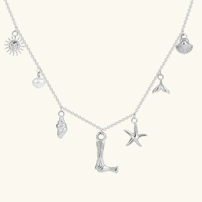 [Gaonasi]Avaria Ocean Initial Necklace