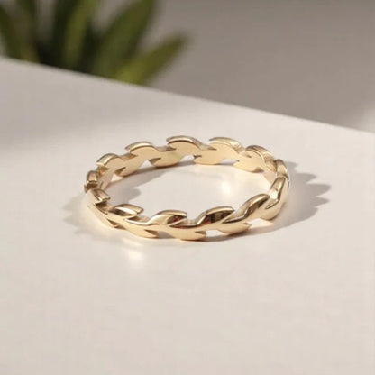 [Gaonasi]Rhea Golden Vine Ring
