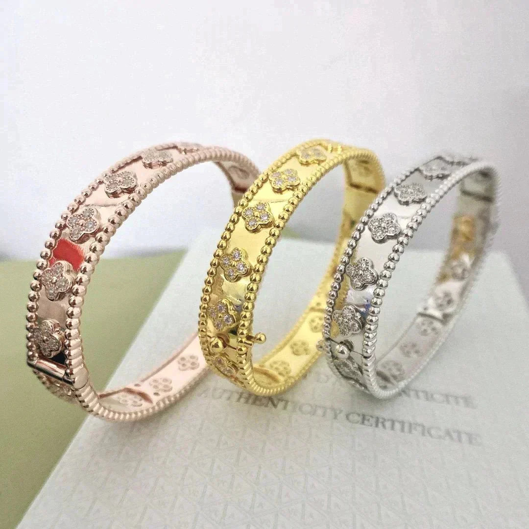 [Gaonasi]CLOVER BRACELET 8MM DIAMONDS