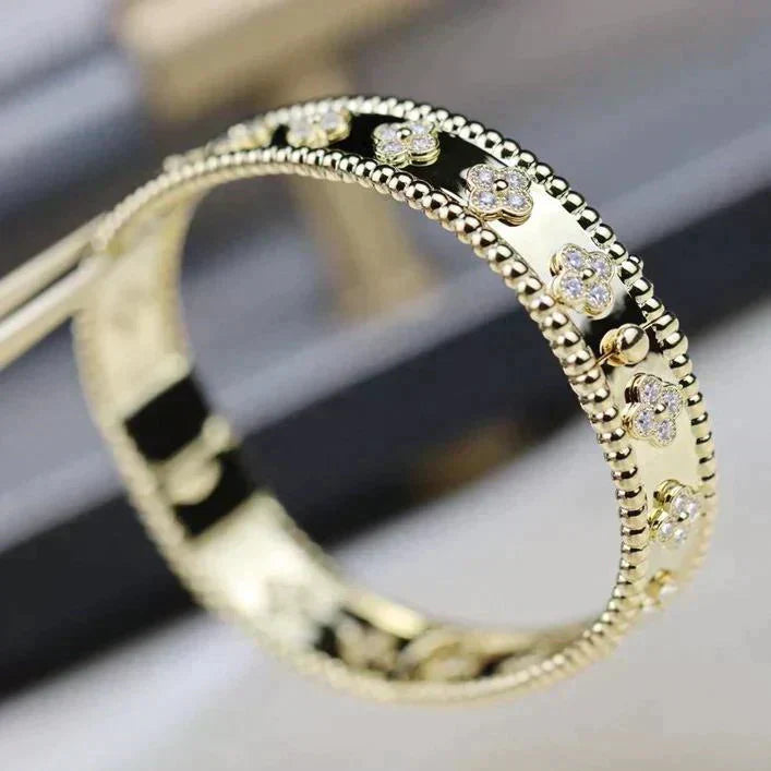 [Gaonasi]CLOVER BRACELET 8MM DIAMONDS