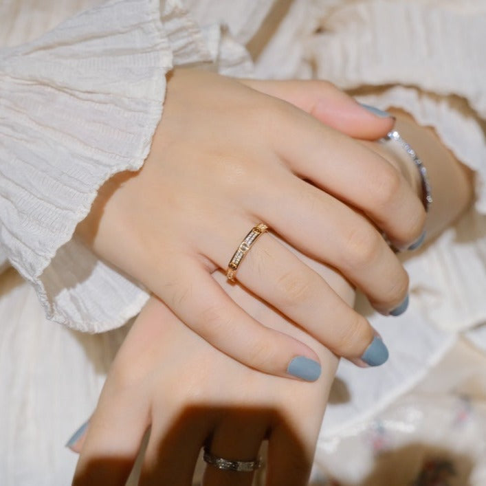 [Gaonasi Jewelry]LOVE RING 2.65MM DIAMOND