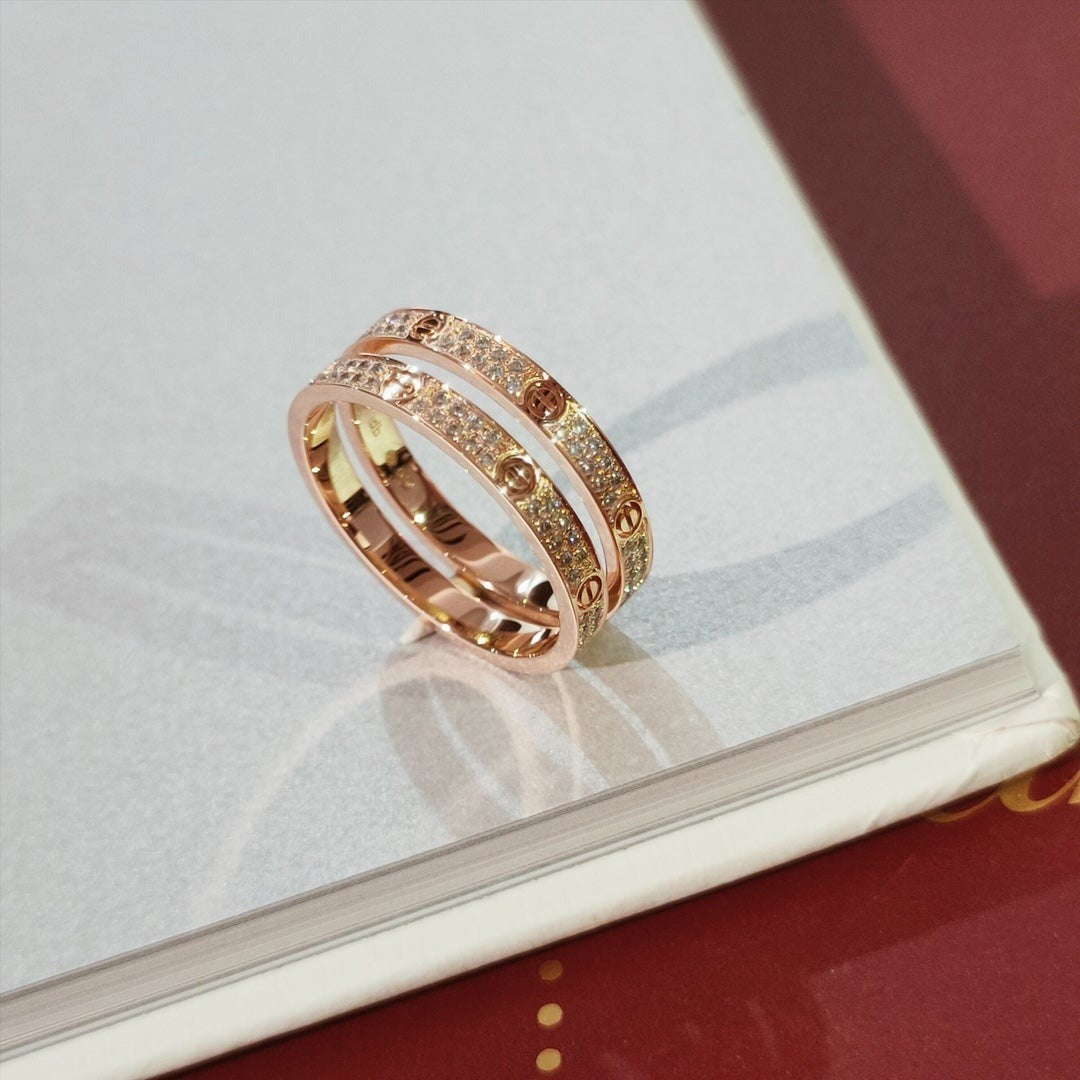 [Gaonasi Jewelry]LOVE RING 2.65MM DIAMOND