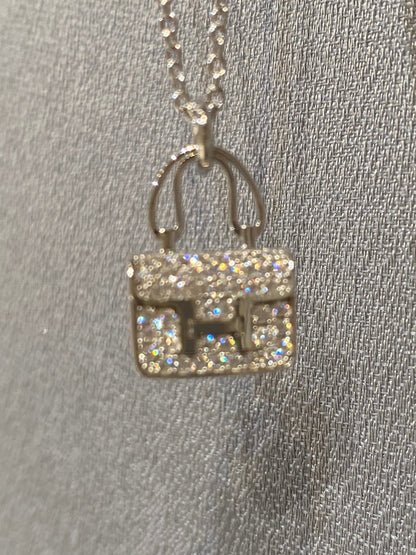 [Gaonasi]CONSTANCE PEDANT DIAMOND NECKLACE