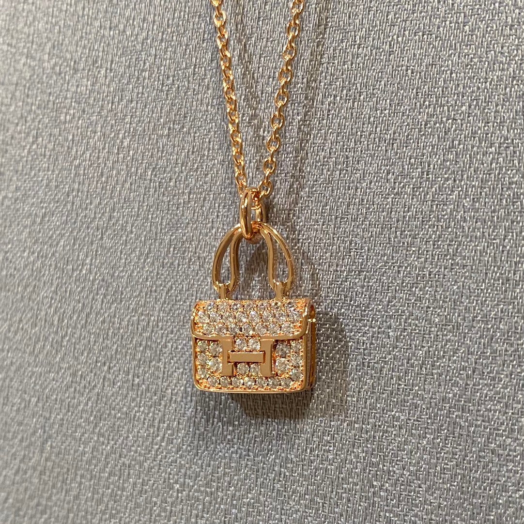 [Gaonasi]CONSTANCE PEDANT DIAMOND NECKLACE
