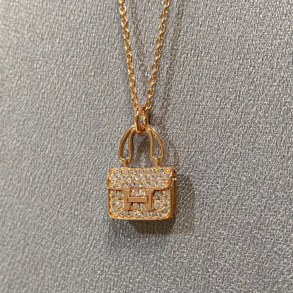 [Gaonasi]CONSTANCE PEDANT DIAMOND NECKLACE