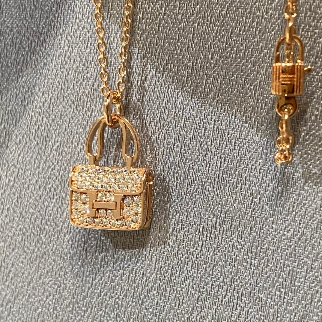 [Gaonasi]CONSTANCE PEDANT DIAMOND NECKLACE