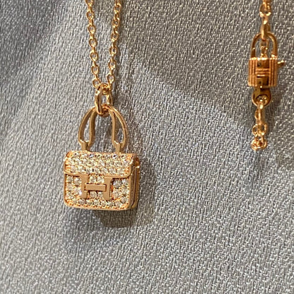 [Gaonasi]CONSTANCE PEDANT DIAMOND NECKLACE