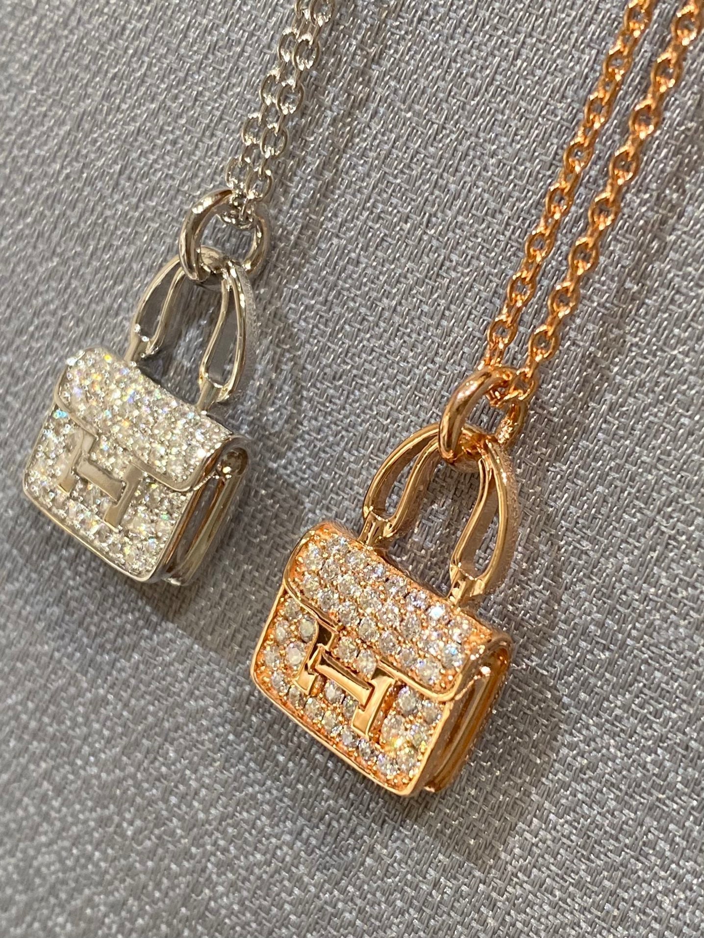 [Gaonasi]CONSTANCE PEDANT DIAMOND NECKLACE