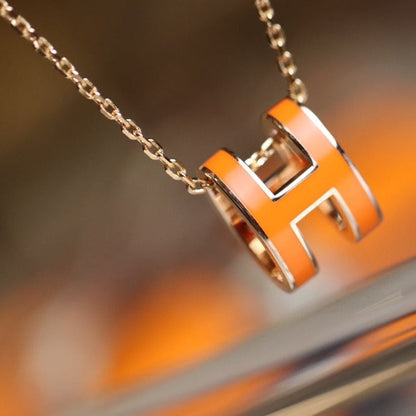 [Gaonasi]POP H PEDANT PINK GOLD