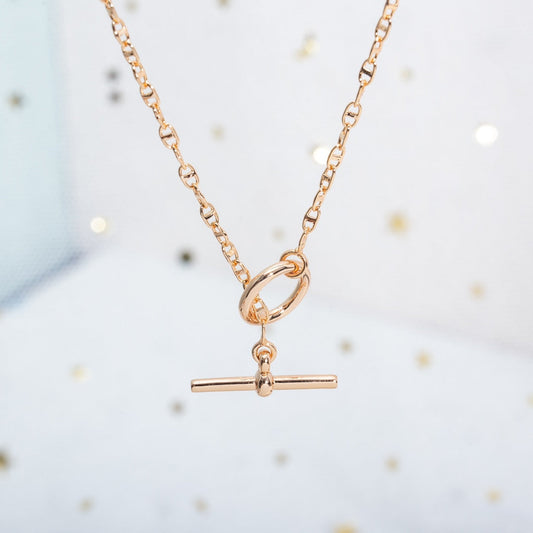 [Gaonasi]ECHAPPEE NECKLACE PINK GOLD