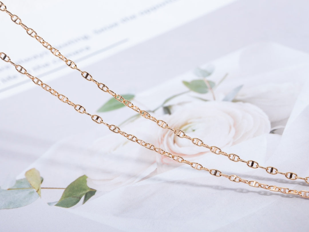 [Gaonasi]ECHAPPEE NECKLACE PINK GOLD